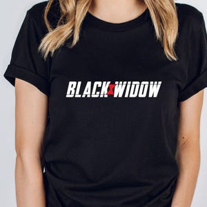 Black Widow Shirt, Marvel Tshirt, Avengers T shirt, Superhero T-shirt, Black Widow Cosplay, Avengers Gifts, Marvel Fun Gift