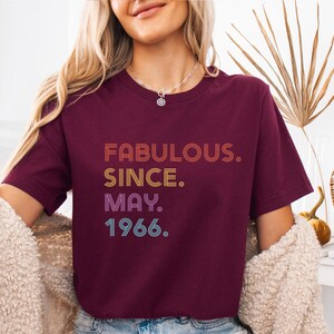Fabulous Birthday Shirt, 1986 Birthday Shirt, 40 and Fabulous, Custom Birthday T-shirt, 50 Birthday Tee, 1976 Birthday Tshirt, 60th Gift Bild 4