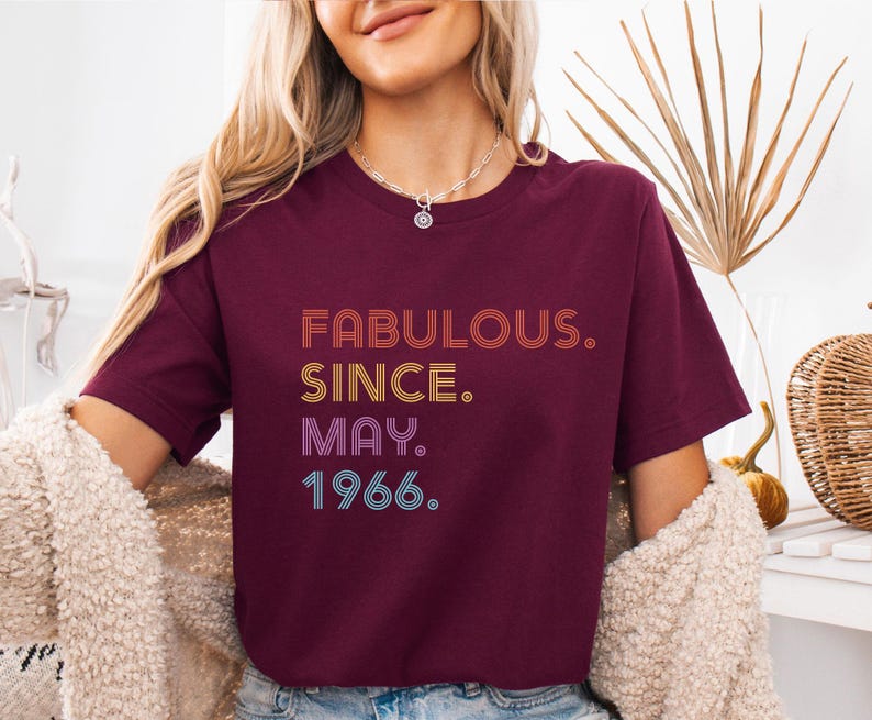 Fabulous Birthday Shirt, 1986 Birthday Shirt, 40 and Fabulous, Custom Birthday T-shirt, 50 Birthday Tee, 1976 Birthday Tshirt, 60th Gift Bild 4