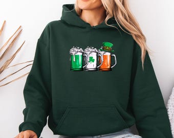 Irish Hoodie, Funny Drinking Hoodie, Funny Beer Hoodie, St Patrick Day Hoodie, Beer Lover Gift, Saint Patricks Gift, Shamrock Pullover