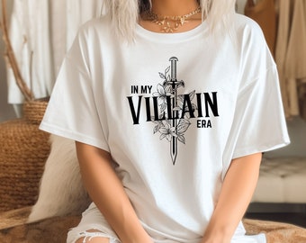 Villain Era Shirt, In My Villain Era, Dark Romance Reader, Bookish Tshirt, Book Lovers Shirt, Bookish Gift, Funny Book Shirt, Cute Book Gift