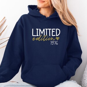 Limited Edition 1976 Hoodie, 1986 Birthday Hoodie, 1996 Birthday Pullover, 1966 Dad Birthday Top, Mum Birthday Hoodie, 40th Birthday Jumper imagem 3