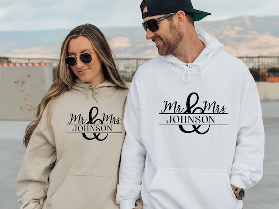 Mr and Mrs Hoodie Matching Hoodie Couple Hoodie Mrs to Be Hoodie Bride to Be Gift Wedding Hoodie Honeymoon Jumper Valentines Hoodie Etsy UK