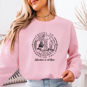 Camping Sweatshirt, Adventure Sweater, National Park Jumper, Camp Lovers Gift, Travel Lover Gift, Up Balloon Crewneck, Family Camping Gifts afbeelding 2