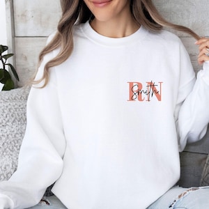 Nurse Sweatshirt,  Custom Nurse Jumper, Personalised Nurse, Nurse Graduation, New Nurse Gifts, Registered Nurse Gift, Student Nurse Gifts