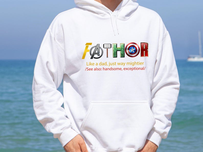 Fathor Hoodie, Fathers Day Hoodie, Funny Dad Hoodie, Father's Day Gift, New Dad Gift, Dad To Be Hoodie, Avengers Dad Hoodie, Marvel Dad Gift image 3