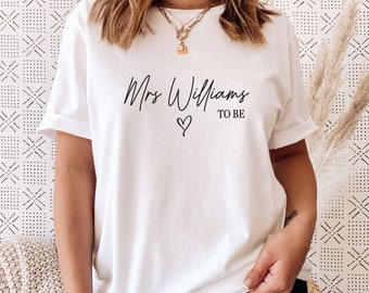 Mrs To Be Shirt, Valentines Day Shirt, Matching Couples T-shirt, Honeymoon Tshirt, Bride To Be Gifts, Mrs and Mr T shirt, Wedding T shirt