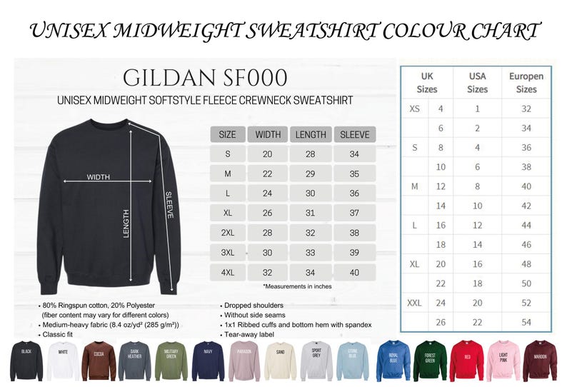a long sleeved t - shirt with the measurements for it