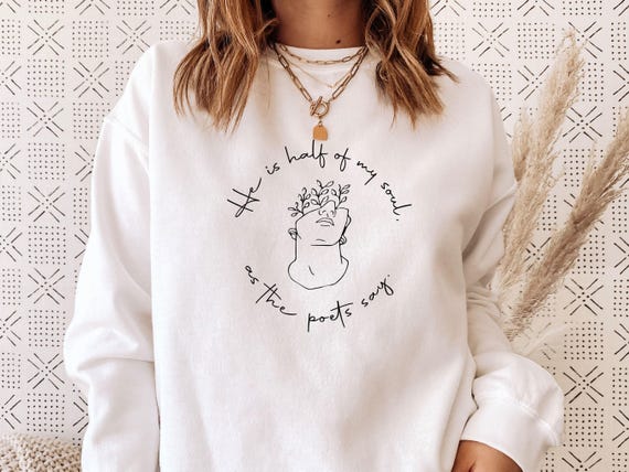 Book Sweatshirt, The Song Of Achilles, Song Of Achilles, Achilles Patroclus, Bookish Sweater, Poet Gift, Bookish Gifts, Bookworm Jumper
