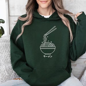Ramen Hoodie, Japanese Hoodie, Ramen Lover Gift, Ramen Gift, Ramen Jumper, Kids Japanese Top, Womens Ramen Top, Ramen Pullover image 3