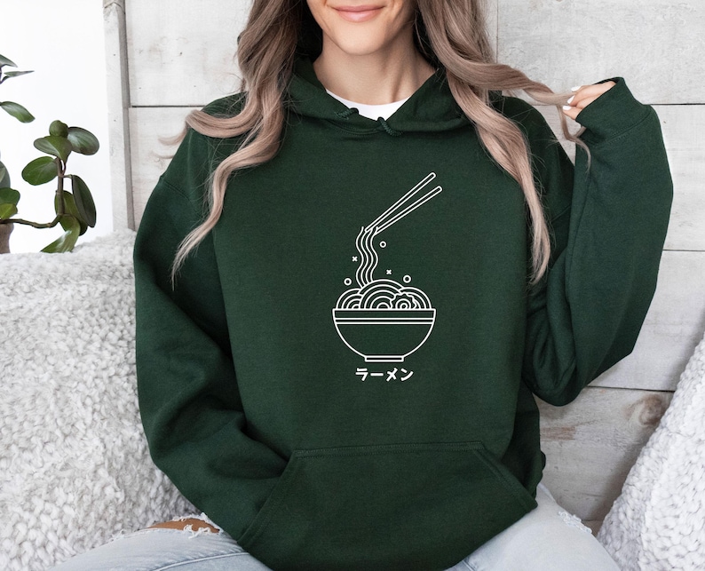 Ramen Hoodie, Japanese Hoodie, Ramen Lover Gift, Ramen Gift, Ramen Jumper, Kids Japanese Top, Womens Ramen Top, Ramen Pullover image 3