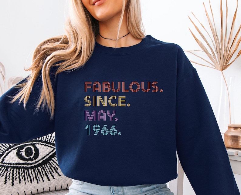 Fabulous Birthday Sweatshirt, 1966 Birthday Sweater, 40th Birthday Top, 1976 Birthday Jumper, 40 and Fabulous, 1986 Birthday, Born In 1996 Bild 3