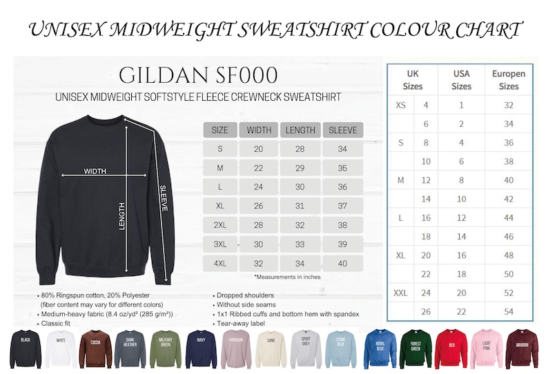 a long sleeved t - shirt with the measurements for it