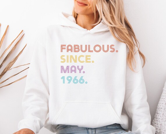 Fabulous Birthday Hoodie, 1996 Birthday Hoodie, 40th Bday Pullover, 50 and Fabulous, 1976 Birthday Top, 30th Hoodie, Mum Birthday Hoodie