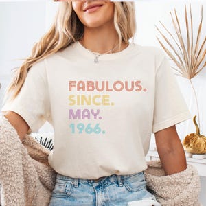 Fabulous Birthday Shirt, 1986 Birthday Shirt, 40 and Fabulous, Custom Birthday T-shirt, 50 Birthday Tee, 1976 Birthday Tshirt, 60th Gift Bild 5