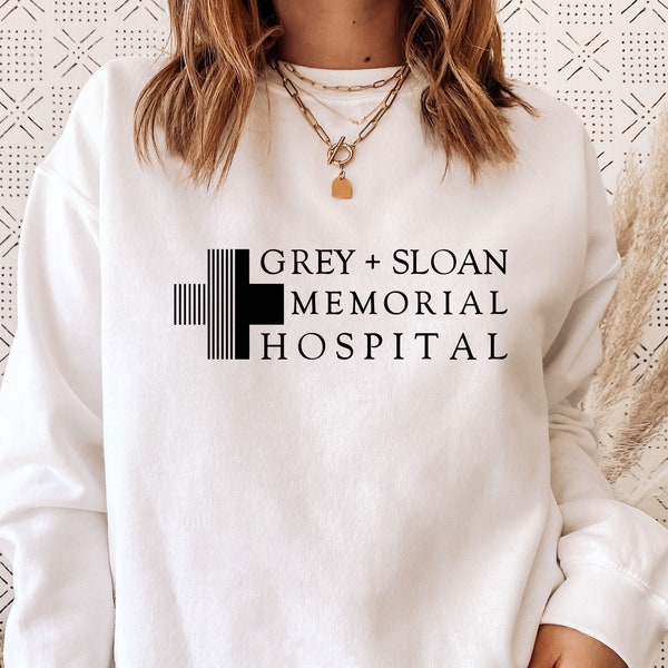 Greys Anatomy Gift, Nurse Sweatshirt, Grey Sloan Sweater, Grey's Anatomy Jumper, Greys Anatomy Gifts, Doctor Graduation, Medical Graduation