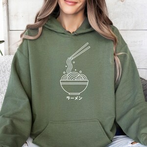 Ramen Hoodie, Japanese Hoodie, Ramen Lover Gift, Ramen Gift, Ramen Jumper, Kids Japanese Top, Womens Ramen Top, Ramen Pullover image 2
