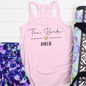 Bridal Party Tank Top, Bride Tank , Racer Back Tank, Bridesmaid Tank Top, Bride Squad, Bachelorette Party Tank, Hen Party Gift, Wedding Tank