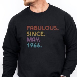 Fabulous Birthday Sweatshirt, 1966 Birthday Sweater, 40th Birthday Top, 1976 Birthday Jumper, 40 and Fabulous, 1986 Birthday, Born In 1996 Bild 2
