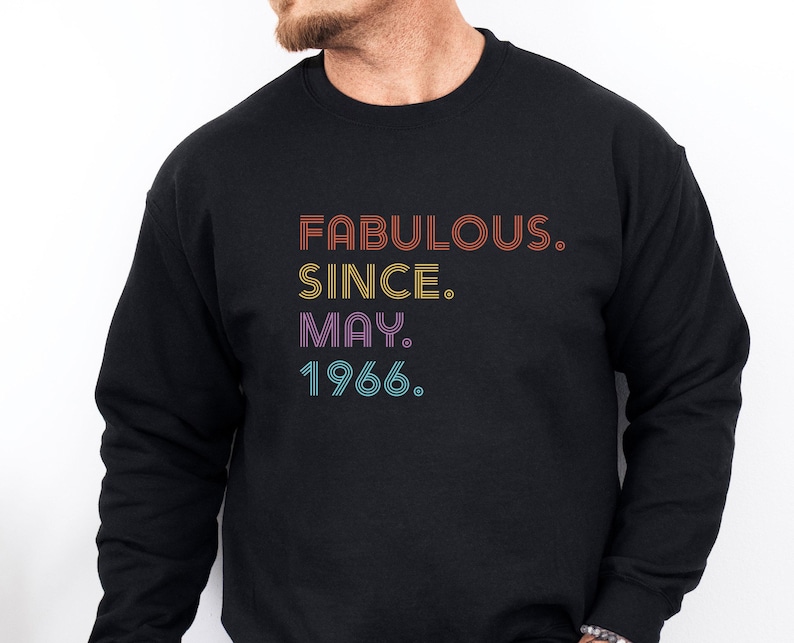 Fabulous Birthday Sweatshirt, 1966 Birthday Sweater, 40th Birthday Top, 1976 Birthday Jumper, 40 and Fabulous, 1986 Birthday, Born In 1996 Bild 2