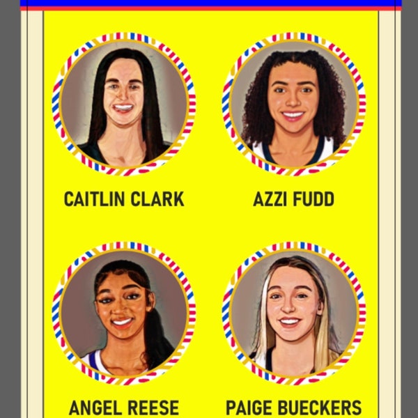 2023 Caitlin Clark angel Reese Paige Bueckers Azzi Fudd Future Stars Card   LOOK   HOT