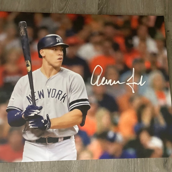 2023 Aaron Judge  lithograph art 16x20 canvas facsimile Autograph Limited