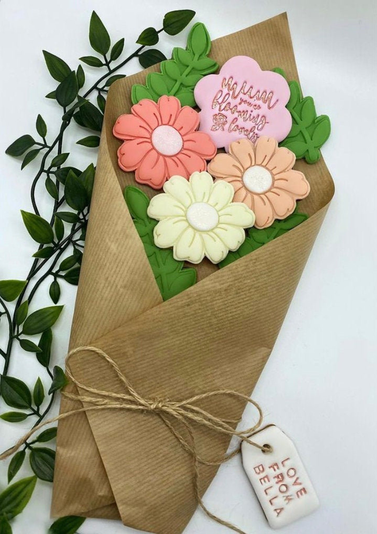 Personalised Sugar Cookie Bouquet Etsy