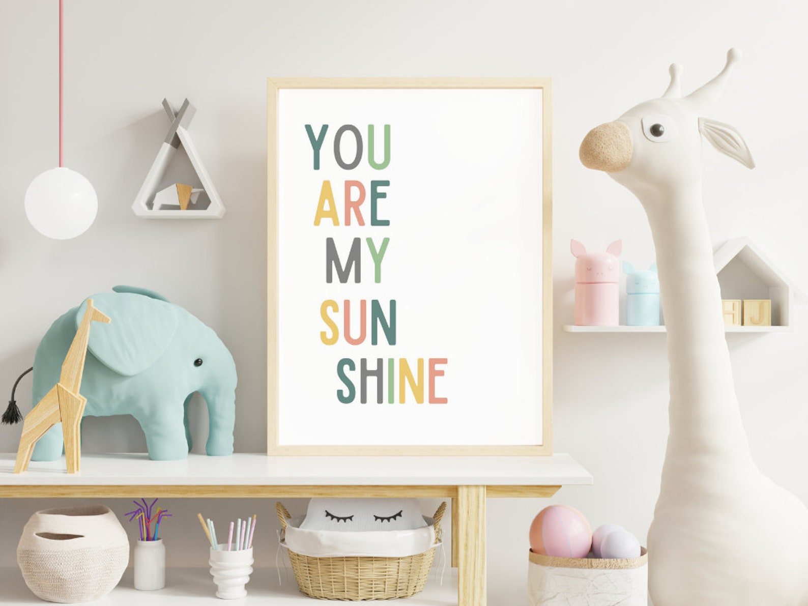 You Are My Sunshine Nursery Baby Playroom Print Wall Decor | Etsy