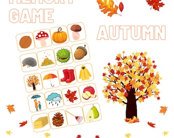 Memory Game Fruits and Vegetables card Game Also Known as Concentration ...