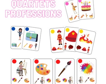 Quartets - Professions (card game similar to Go Fish)