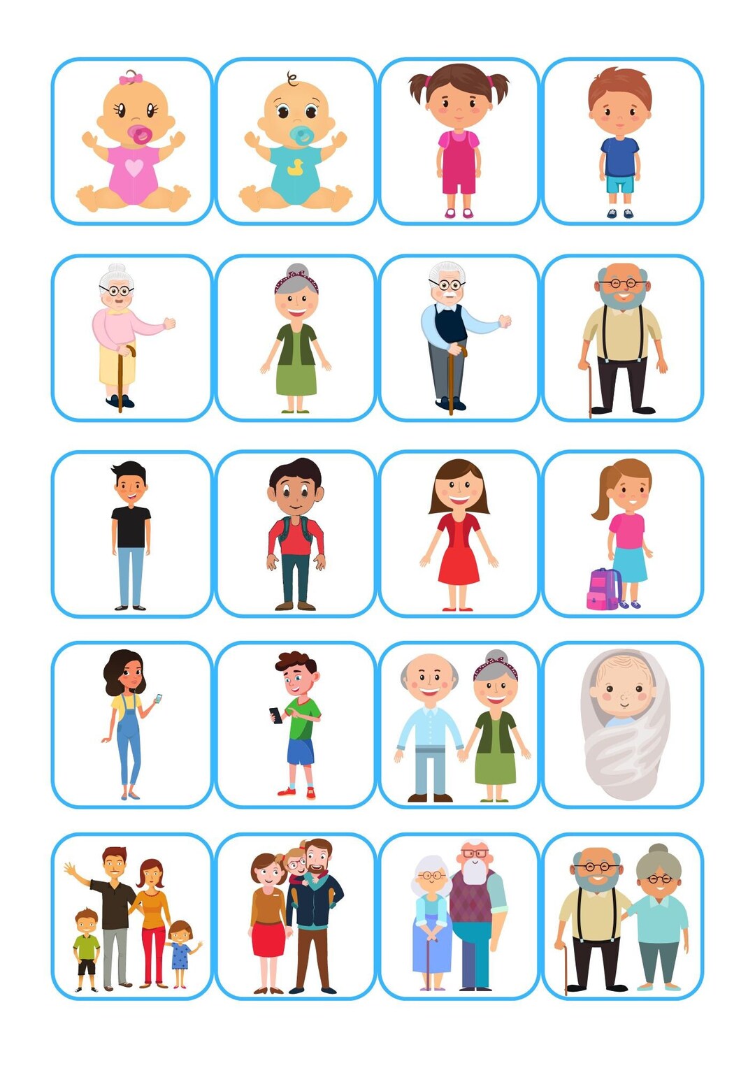 Memory Game Family card Game Also Known as Concentration or Pairs Etsy