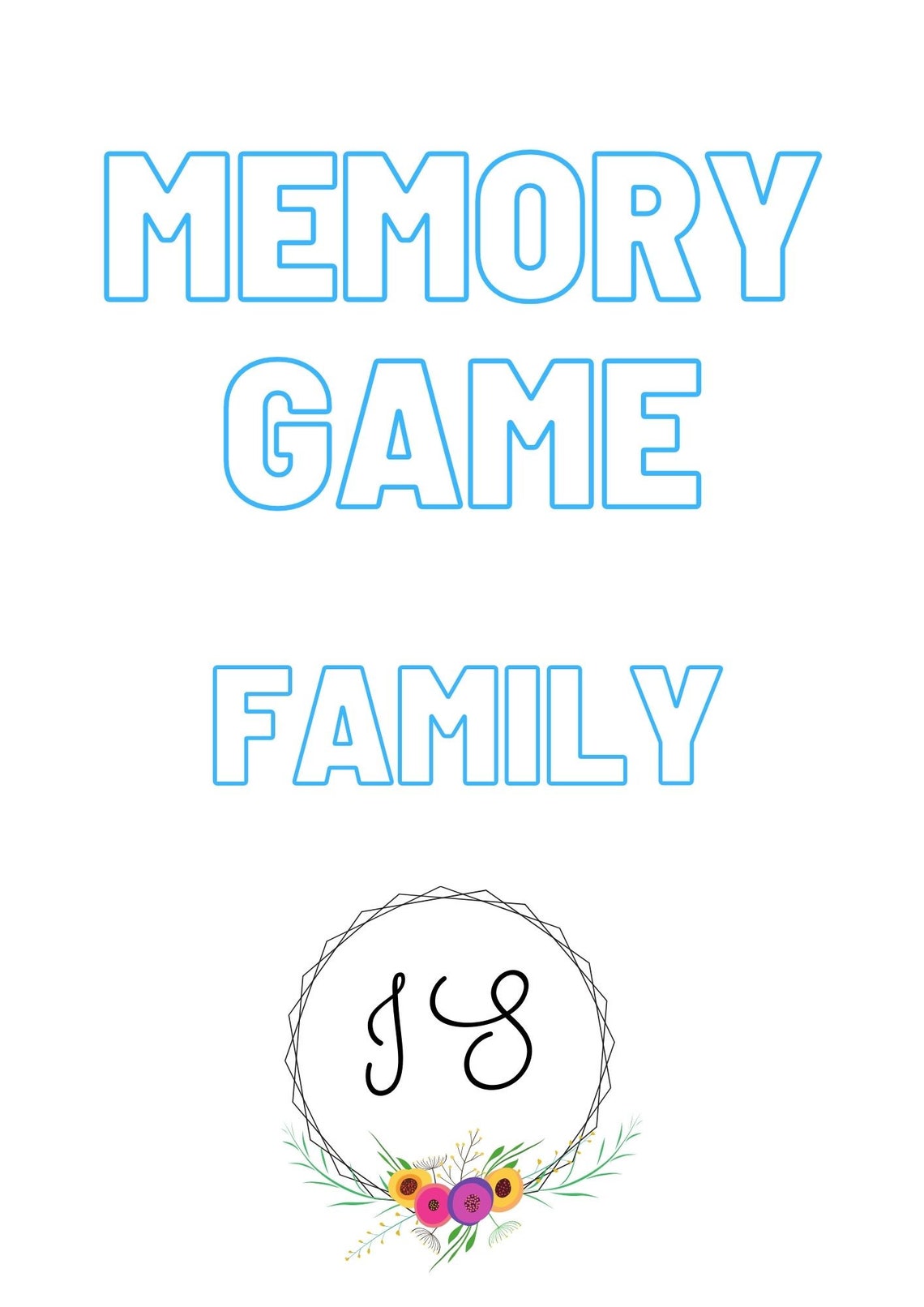 Memory Game Family card Game Also Known as Concentration or - Etsy