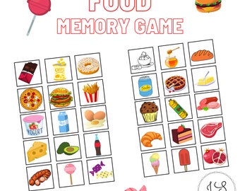 Memory Game Fruits and Vegetables card Game Also Known as Concentration ...