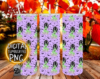 Beauty Never Dies - Sublimation Digital Download PNG, 20oz Tumbler, Pastel Goth png, Tumbler Wrap png, Spooky Tumbler png, Halloween png