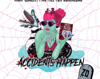 Ms Argentina Dead Girl Beetle | Halloween, Spooky, Goth, Alt, Emo | Digital Download PNG SVG