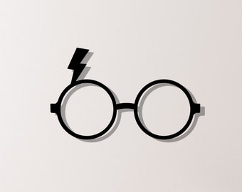 Potter Glasses Art Etsy