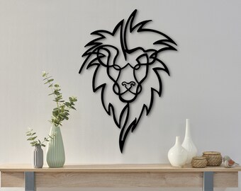 Carte Lion Etsy