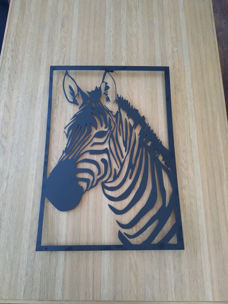 ZEBRA Wall Art / Zebra / Metal Wall Art / Zebra Art / Zebra Etsy