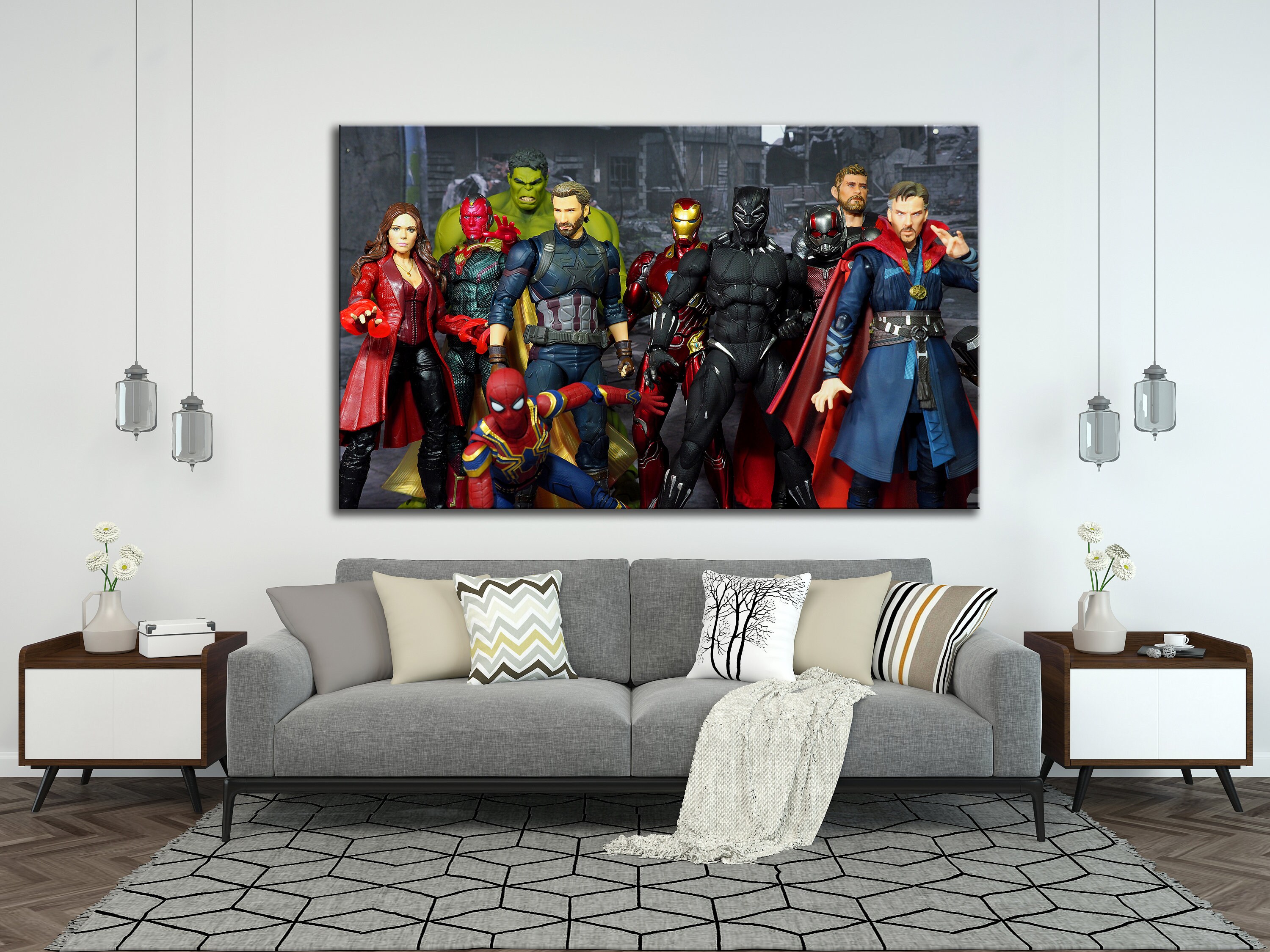 Marvel Superheld Canvas / The Avangers Team / Marvel Comics / Etsy