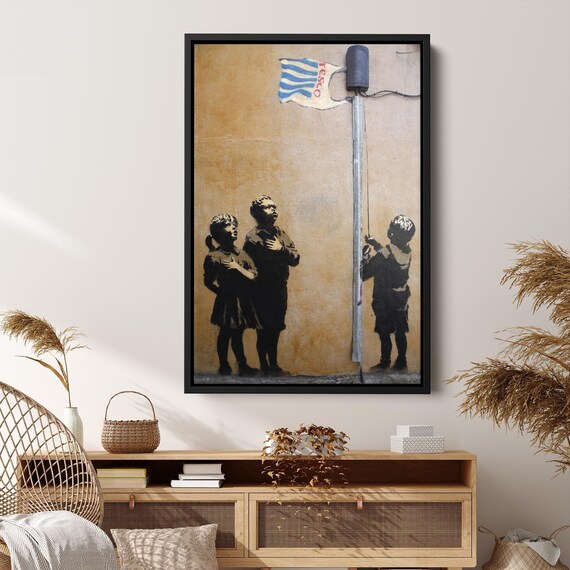 Banksy Tesco Canvas / Allegiance to Tesco Wall Art / Banksy Etsy