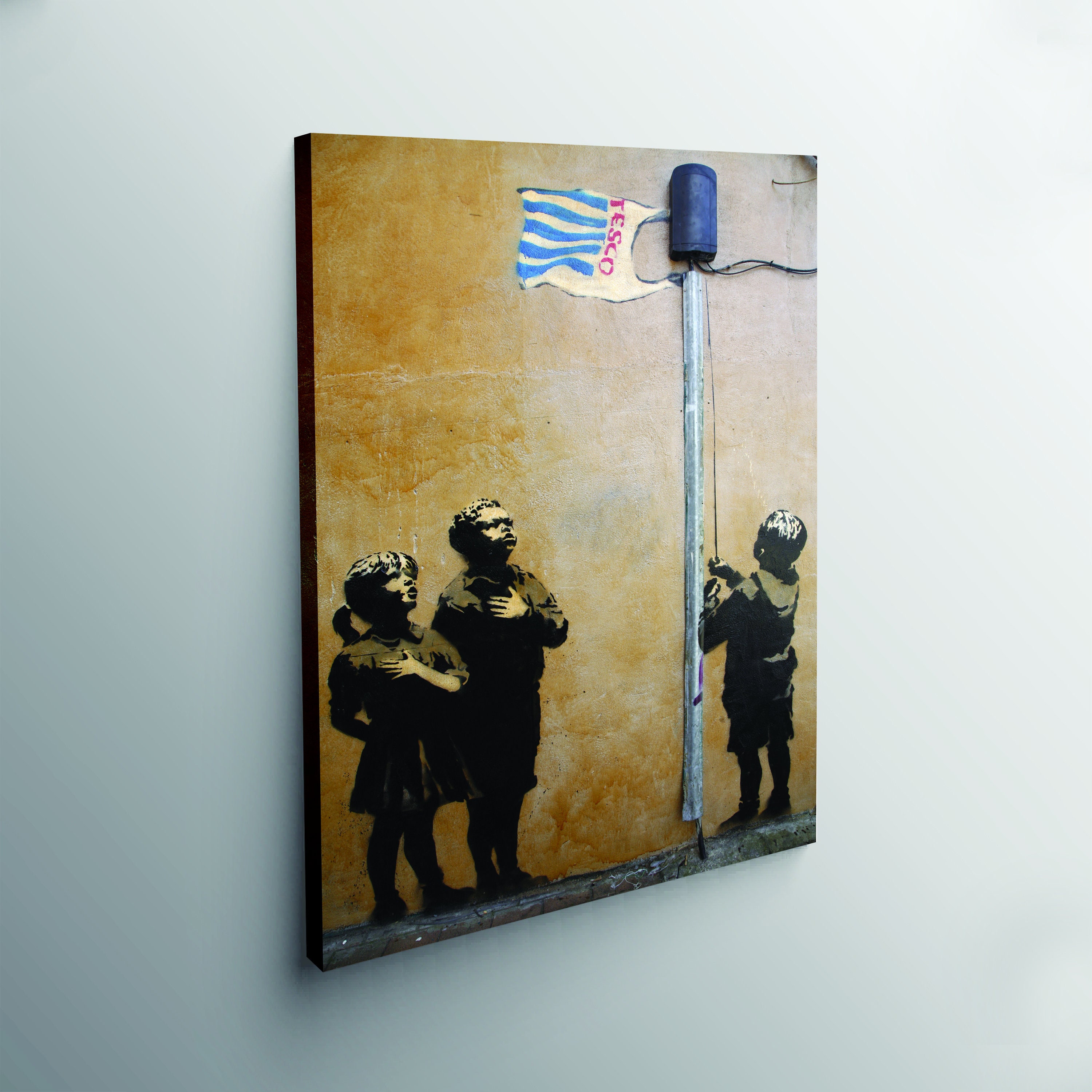 Banksy Tesco Canvas / Allegiance to Tesco Wall Art / Banksy Etsy