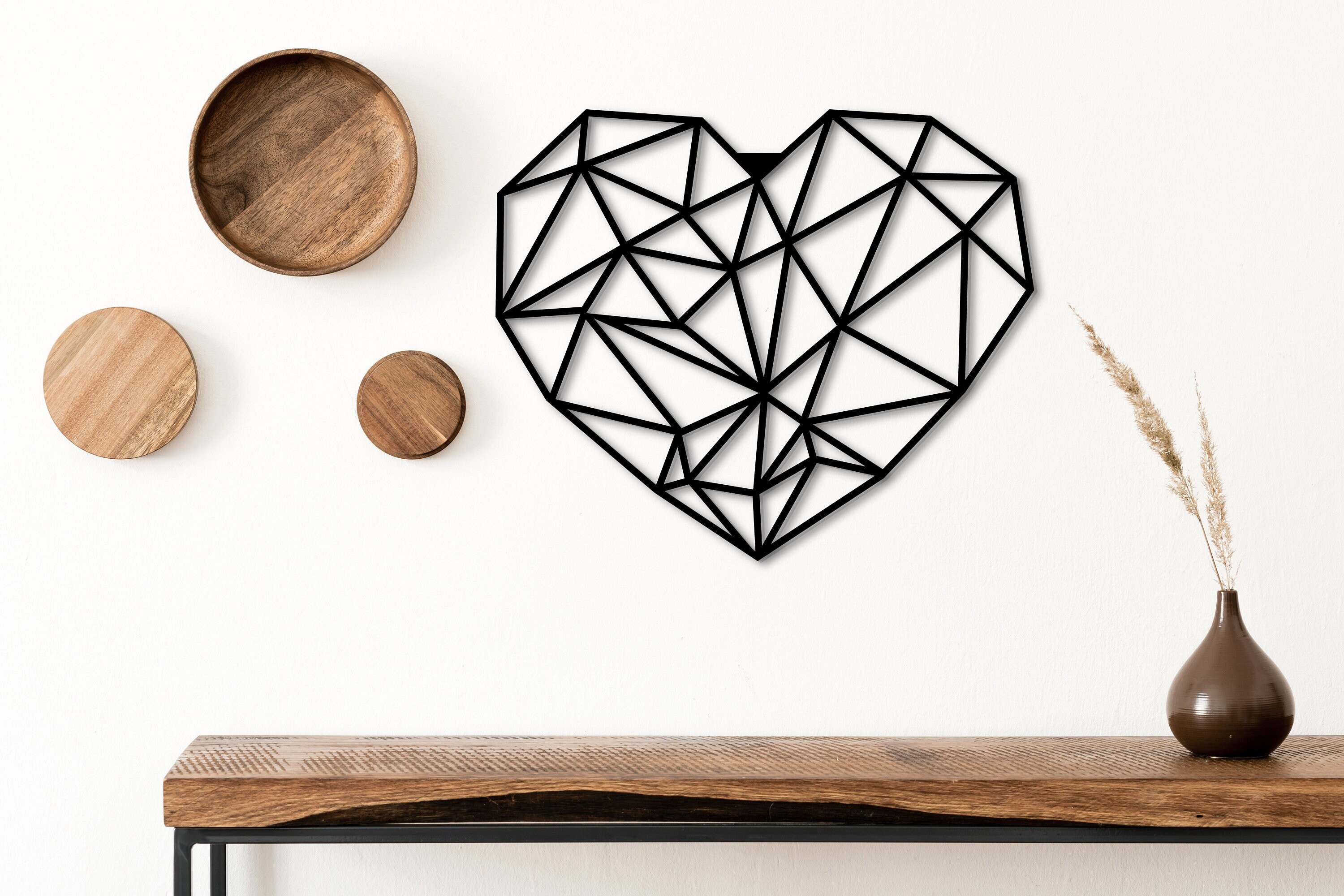 Metal Heart / Metal Artwork / Stylısh Heart / Metal Wall Art / Etsy