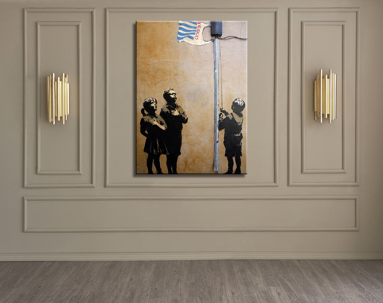 Banksy Tesco Canvas / Allegiance to Tesco Wall Art / Banksy Etsy