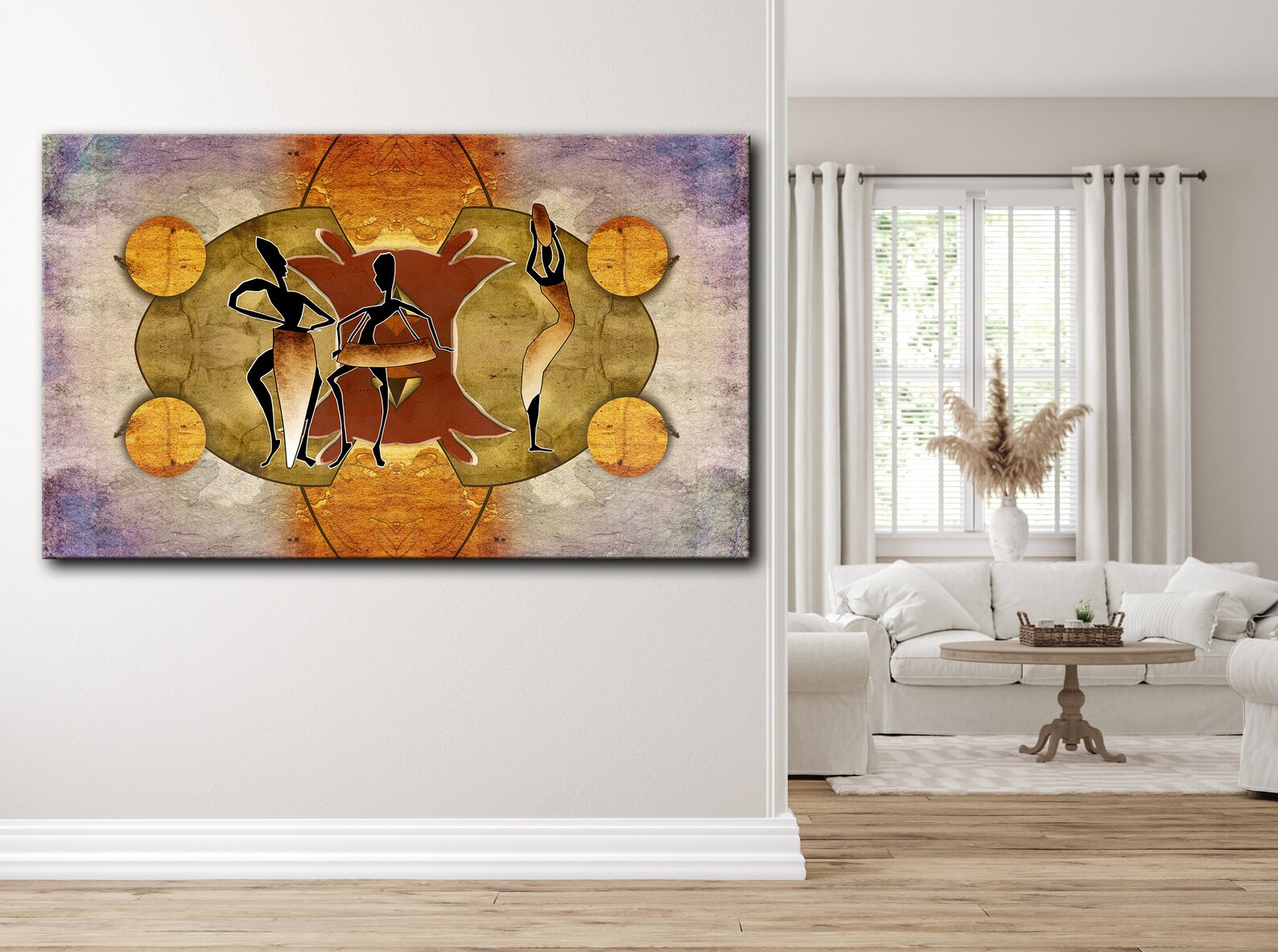 Ethnic Wall Art / Black Woman For Wall / Large Wall Art Canvas Etsy