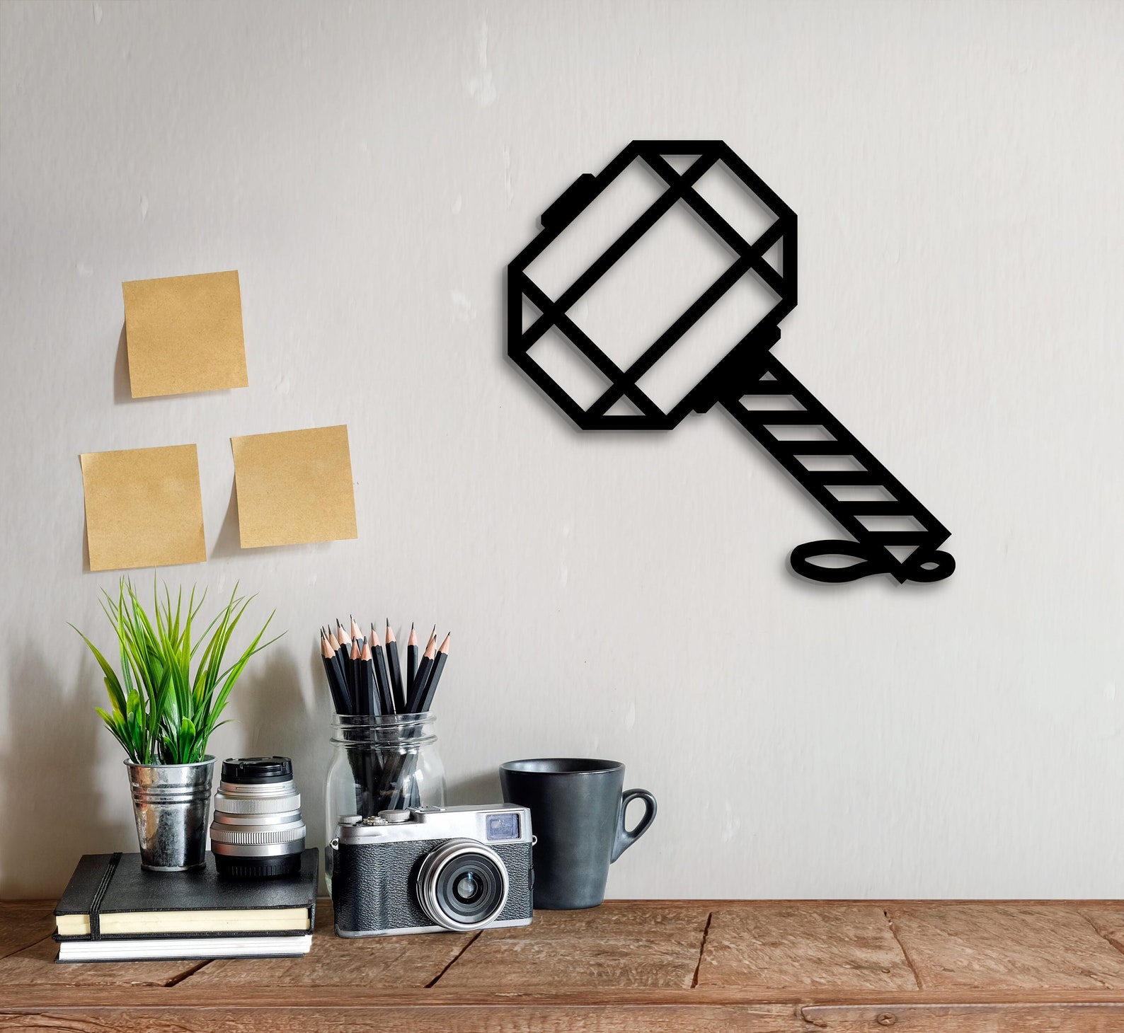 Metal Thor's Hammer Wall Art Avengers Hero Mjolnir Metal Etsy