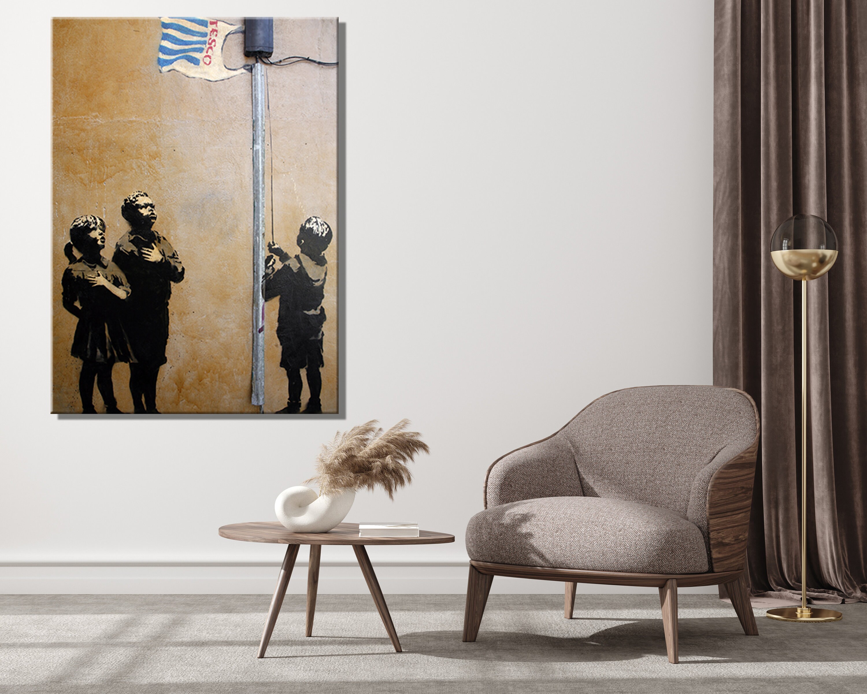 Banksy Tesco Canvas / Allegiance to Tesco Wall Art / Banksy Etsy