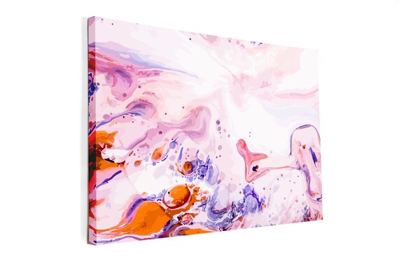 Abstract Wall Art Canvas / Fluid Marble Art / Liquid Colored - Etsy