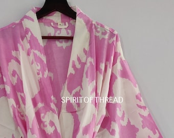 Kimono 100% coton Robes Belle robe kimono en coton Livraison express Robe de chambre Kimono en coton Livraison gratuite Cadeau de demoiselle d'honneur