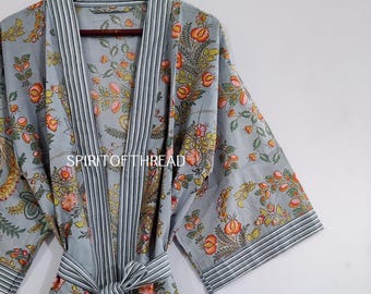 Pure Cotton Kimono, Cotton Kimono, Oriental Kimono, Women&#39;s Robes, 100% Cotton Kimono Robes, Festival Clothing, Kimono