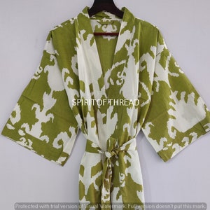 Handwoven Ikat Cotton Robe: Uzbek Chapan Style Jacket